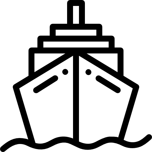 Icon of a vessel, symbolizing vessels managed by us